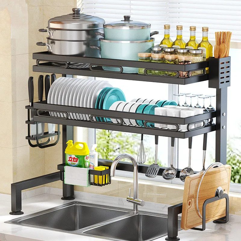 Kệ úp chén đĩa đặt trên bồn rửa 2
