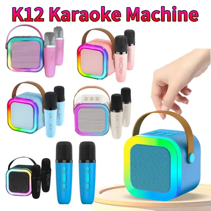 Loa karaoke mini K12 kèm 2 mic