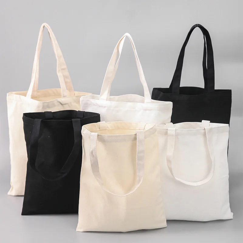 Túi tote canvas in chữ cái tính