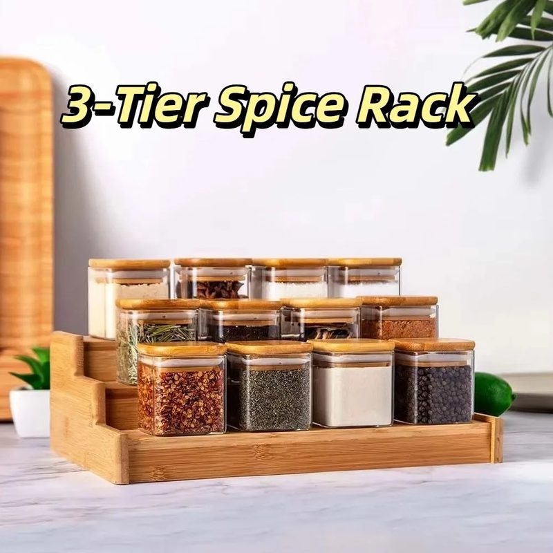 Kệ đựng gia vị 3 tầng xoay