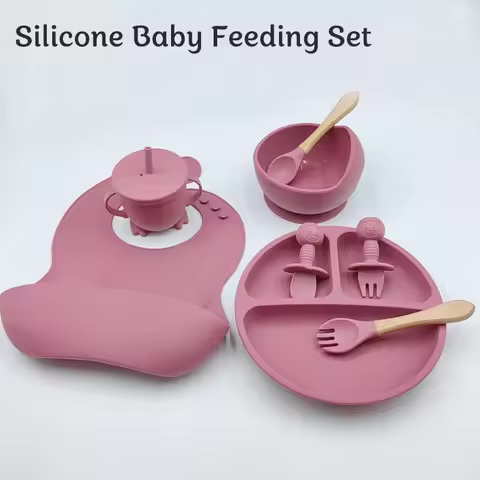 Bộ dụng cụ ăn dặm silicone