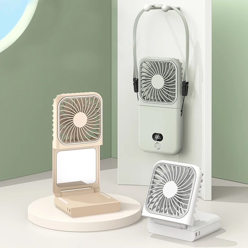 Quạt mini cầm tay gấp gọn đeo cổ