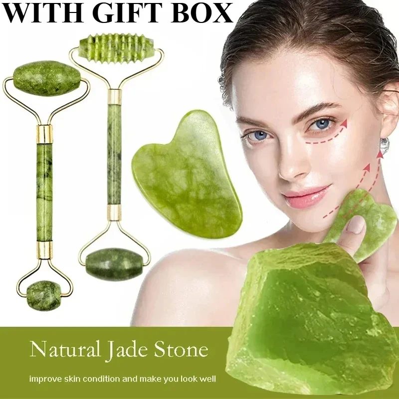 Bộ cây lăn ngọc và đá gua sha 2