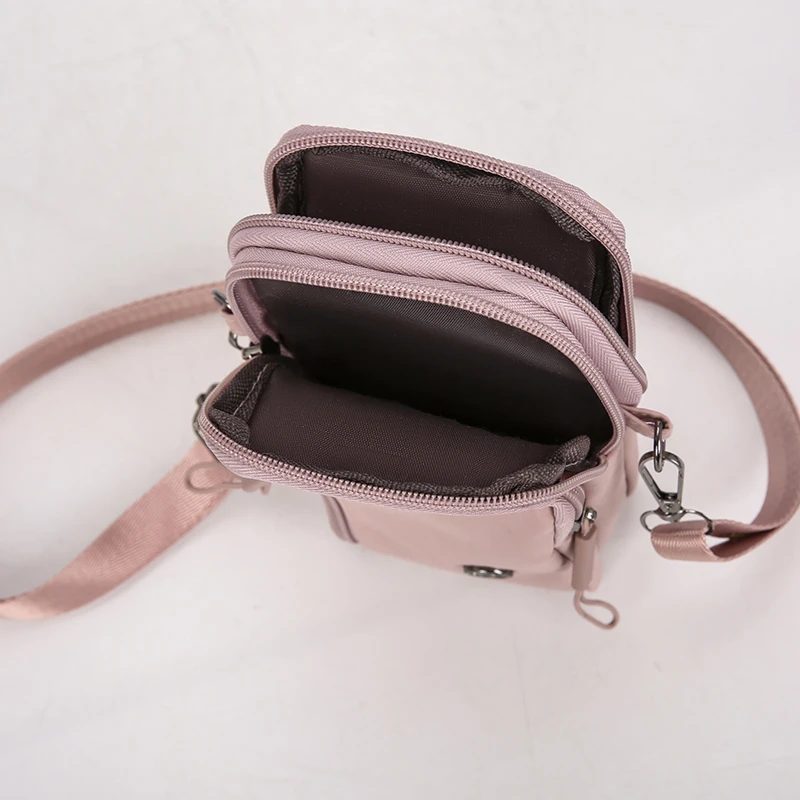 Túi xách tay nữ mini màu hồng 4