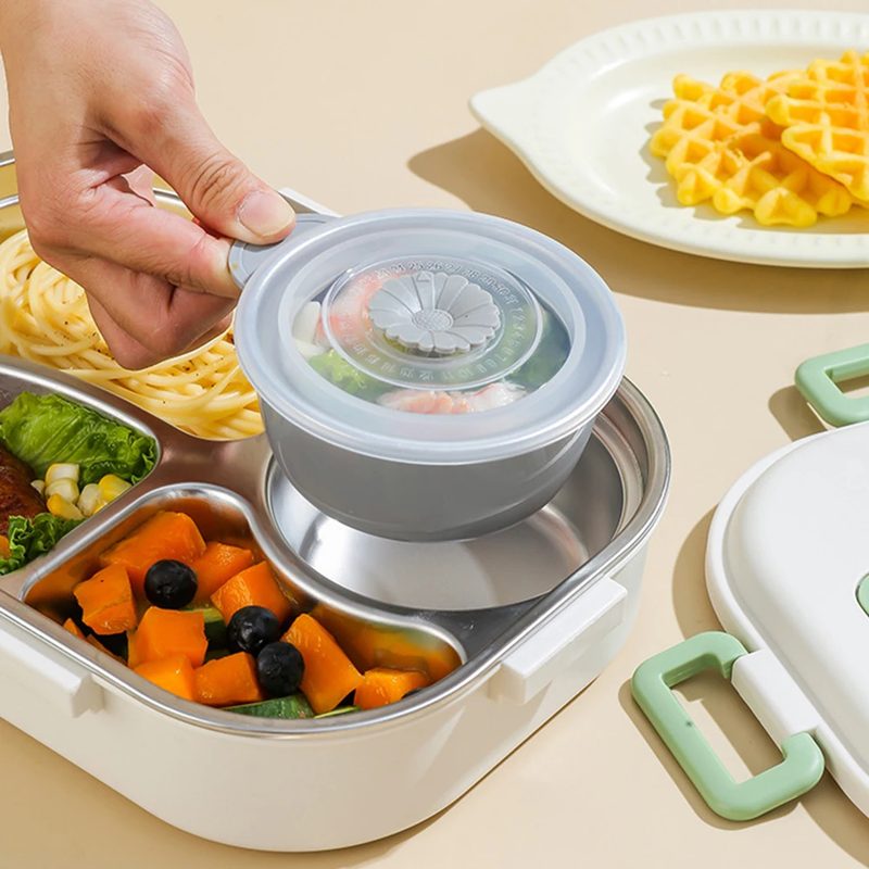 Hộp cơm inox nhiều ngăn kèm hộp súp