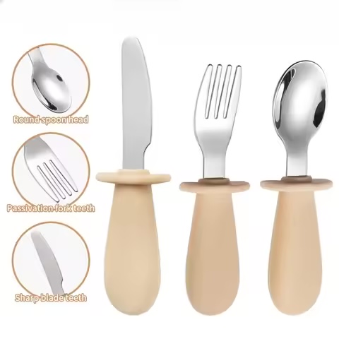 Bộ dao nĩa thìa inox cho bé