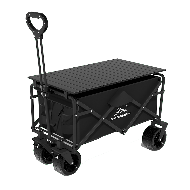 Xe kéo dã ngoại camping gấp gọn bánh to chịu tải 150kg