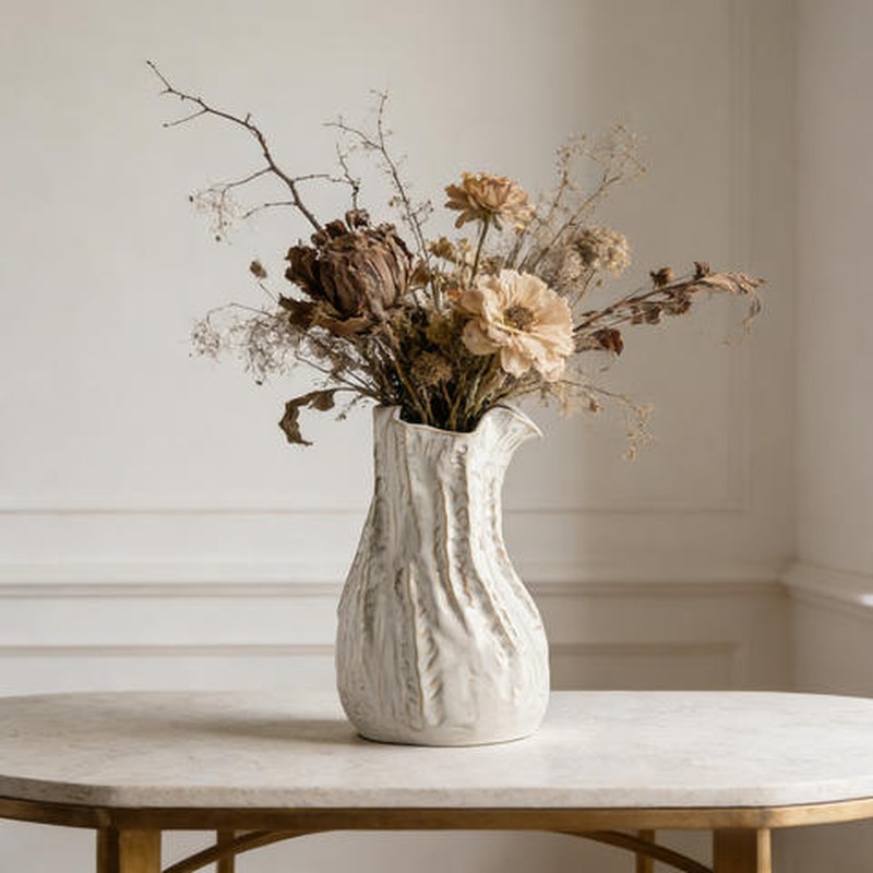 Bình hoa gốm sứ mộc mạc phong cách Wabi-sabi 2