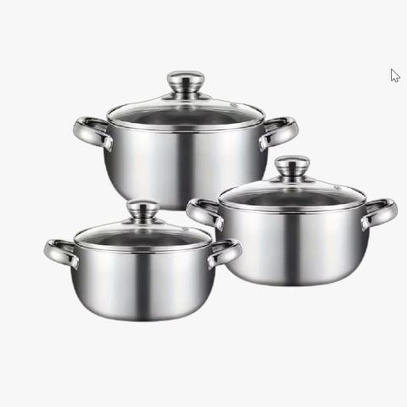 Bộ nồi inox 3 món đáy từ 5 lớp 2