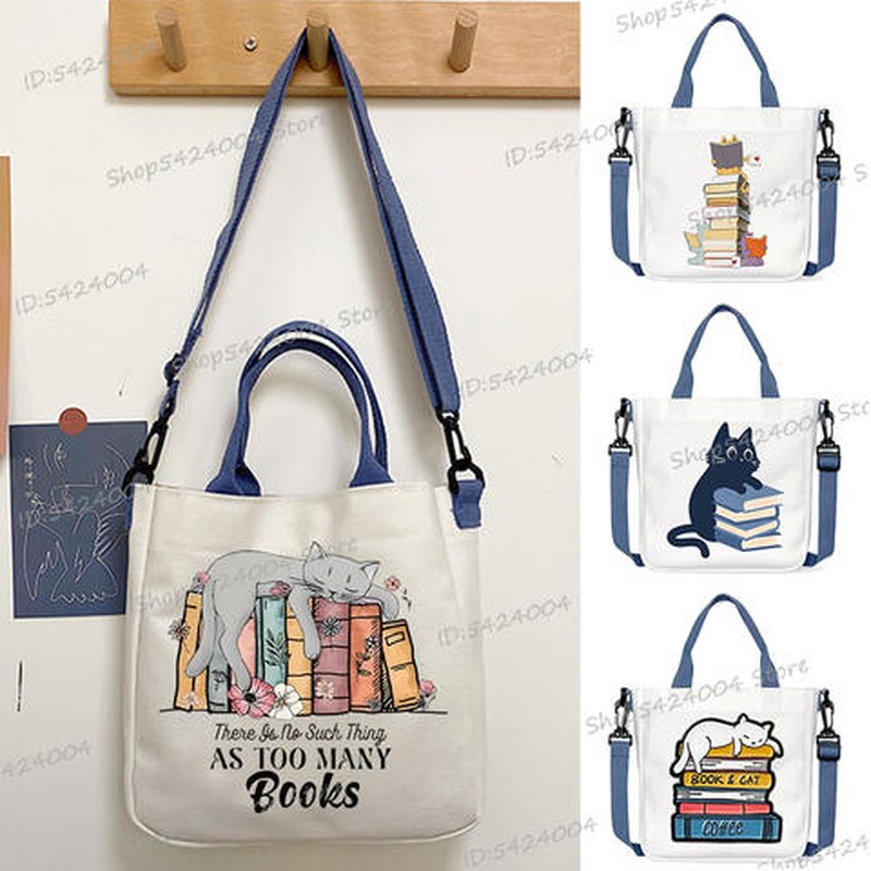 Túi vải Canvas quai đeo vai cỡ lớn phong cách Nhật Bản 2