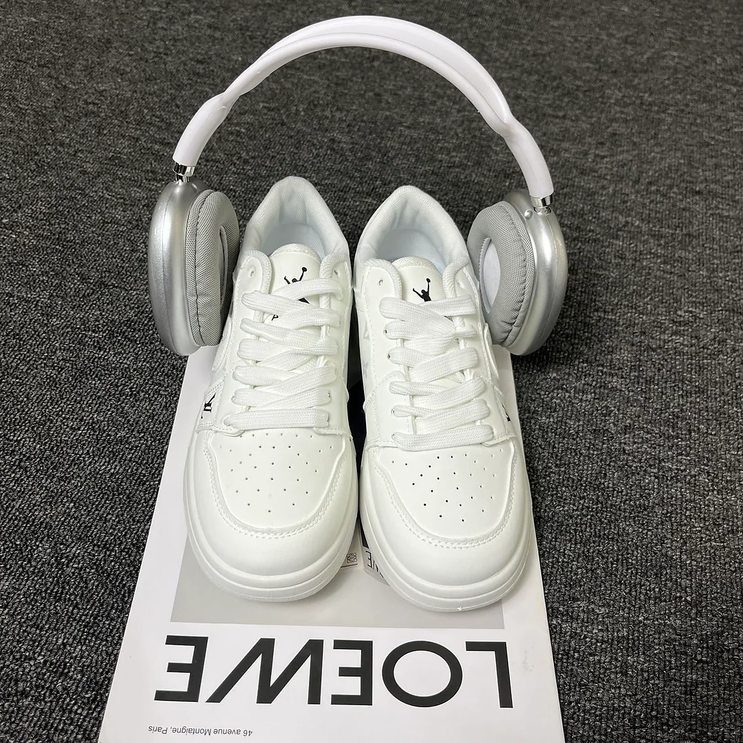 Giày sneaker trắng bạc vân mờ, unisex, cao cấp, cổ thấp, thiết kế ghép họa tiết tinh tế, phong cách streetwear tối giản 6