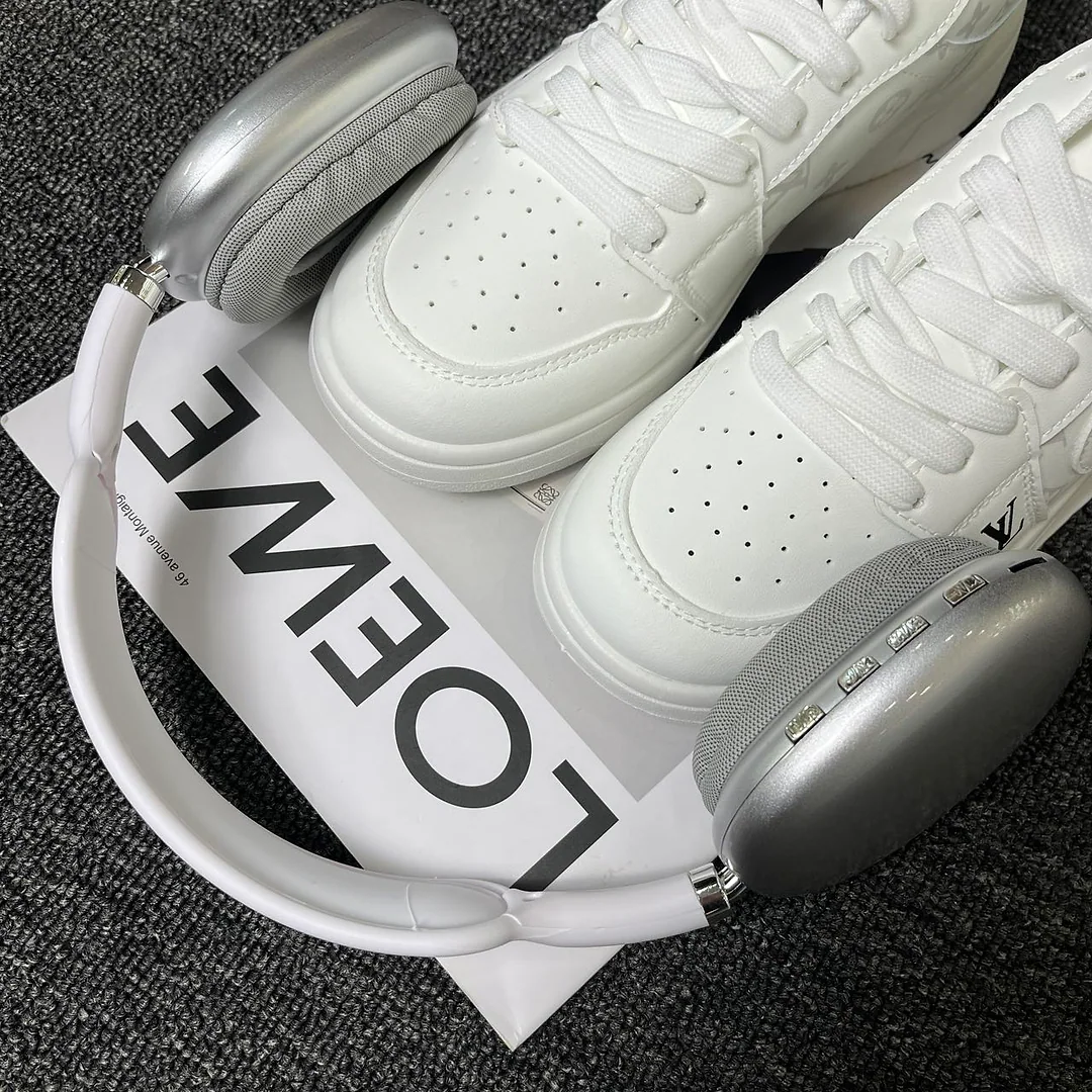 云朵奶白全白系板鞋 男女同款极简低帮休闲鞋 同色鞋身精致拼接设计 纯白百搭复古运动潮鞋 7