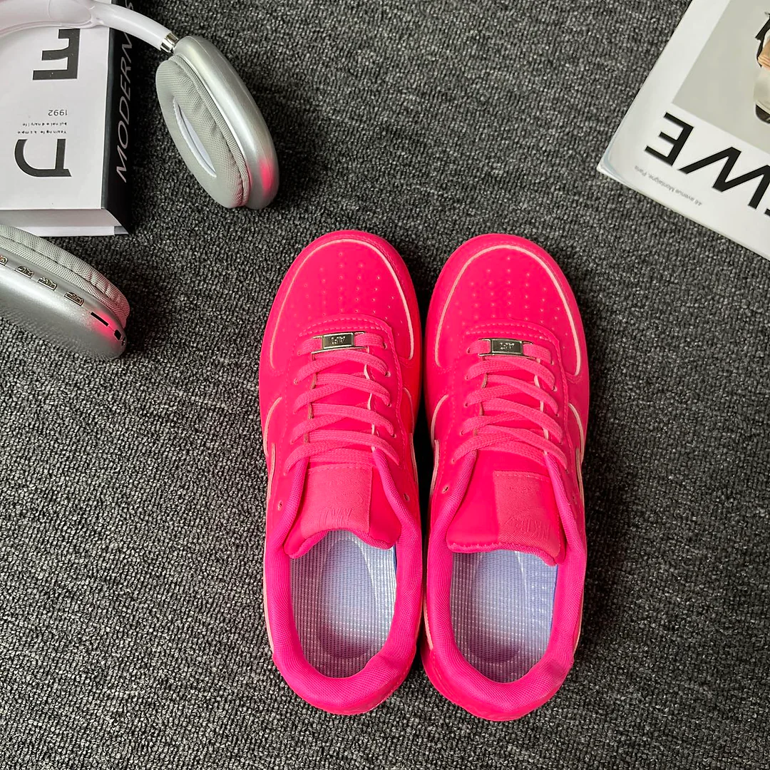 Hồng neon · Giày sneaker casual phong cách ngọt ngào và cá tính 4