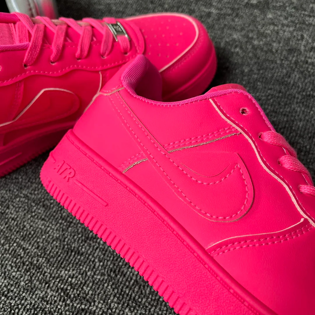 Hồng neon · Giày sneaker casual phong cách ngọt ngào và cá tính 6