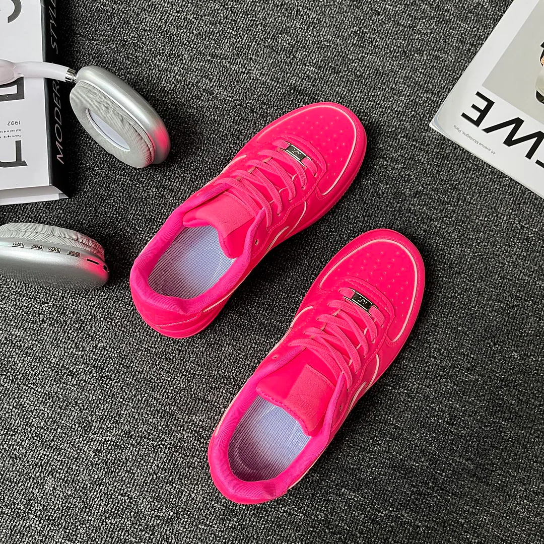 Hồng neon · Giày sneaker casual phong cách ngọt ngào và cá tính 7
