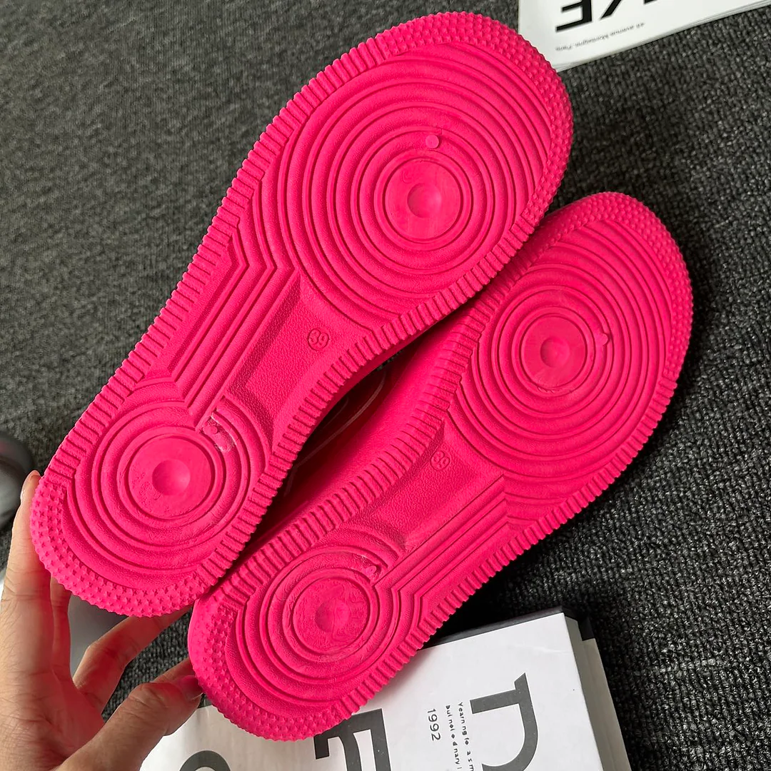 Hồng neon · Giày sneaker casual phong cách ngọt ngào và cá tính 8