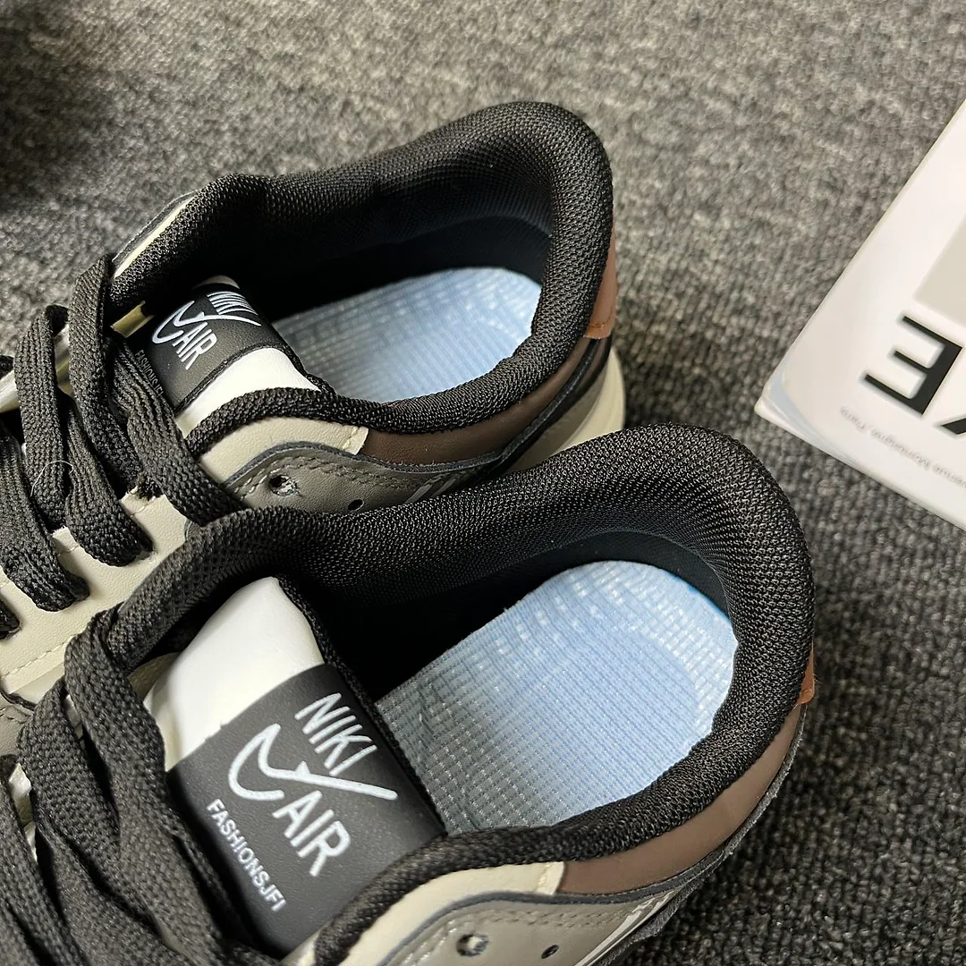 Giày sneaker phối màu xám trắng phong cách retro, unisex, cổ thấp, thiết kế ghép mảng tương phản, đơn giản và dễ phối đồ 3