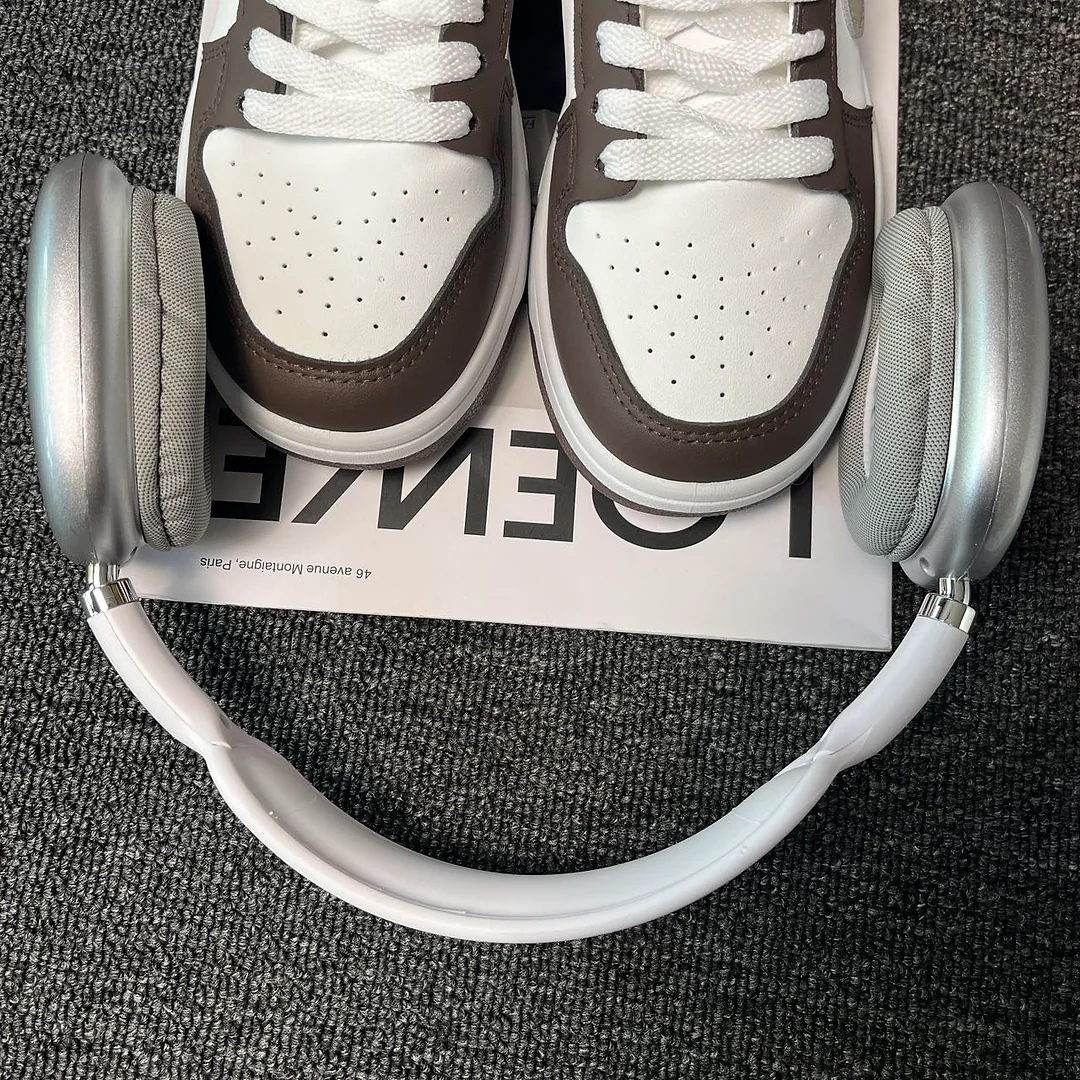 Giày sneaker cổ thấp phối màu nâu cà phê phong cách retro - Unisex 3